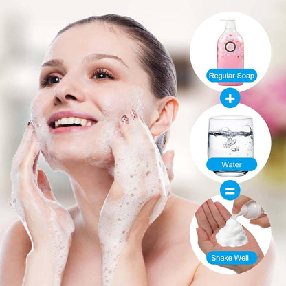 30 Pcs 1 Oz/30 ml Refillable Empty Foam Pump Bottles, Clear Plastic Travel Size Mini Dispensers for Cosmetics and Soap