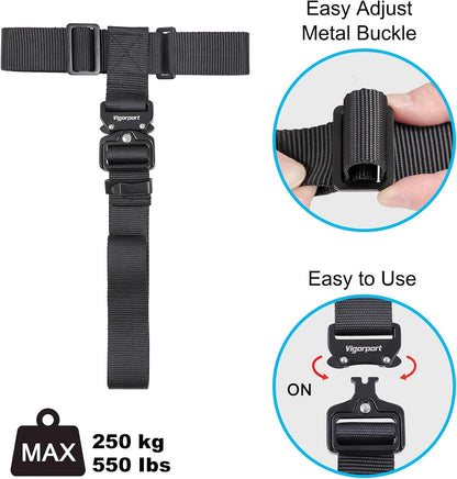 Vigorport Luggage Straps, Straps for Suitcase, Add A Bag Adjustable Luggage Accessories with Carabiner for Connect Your 2 Suitcases, Bag Straps for Luggage