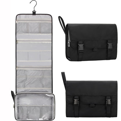 Relavel Hanging Toiletry Bag for Men Women, Water-Resistant Toiletries Bag