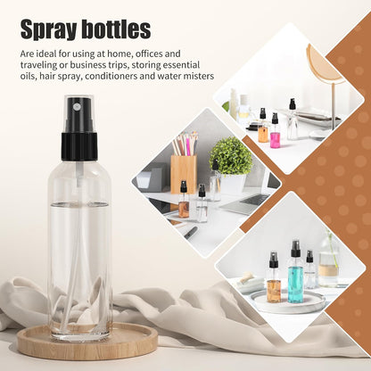 EPHECH 1oz/30ml Small Spray Bottles, 100PCS Travel Plastic Spray Bottles