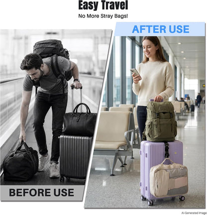 Vigorport Stainless Steel Luggage Hook Strap, Heavy Duty Add A Bag J Hook