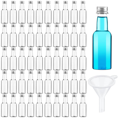 Tessco for you 100 Pcs Mini Liquor Bottles with Gold Lids, 0.8 oz