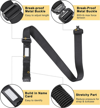 Vigorport Luggage Straps for Suitcases, Heavy Duty Luggage Belt Strap