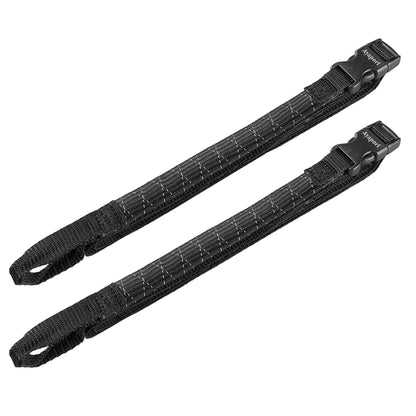 Ayaport Motorcycle Luggage Straps Adjustable Pack Stretch Straps 18"- 60" Black/Reflective for Securing Loads to Motorcycles/Bikes etc. 4Pack