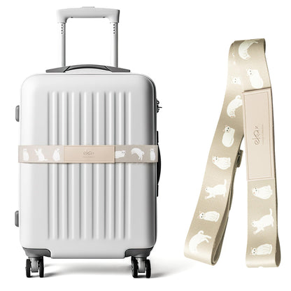 Luggage Straps for Suitcases, Adjustable Luggage Elastic Belt, Travel Essentials for Airport,Station,Vibrant Designs, Puppy