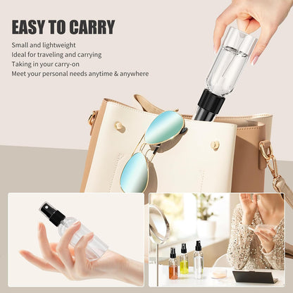 EPHECH 1oz/30ml Small Spray Bottles, 100PCS Travel Plastic Spray Bottles