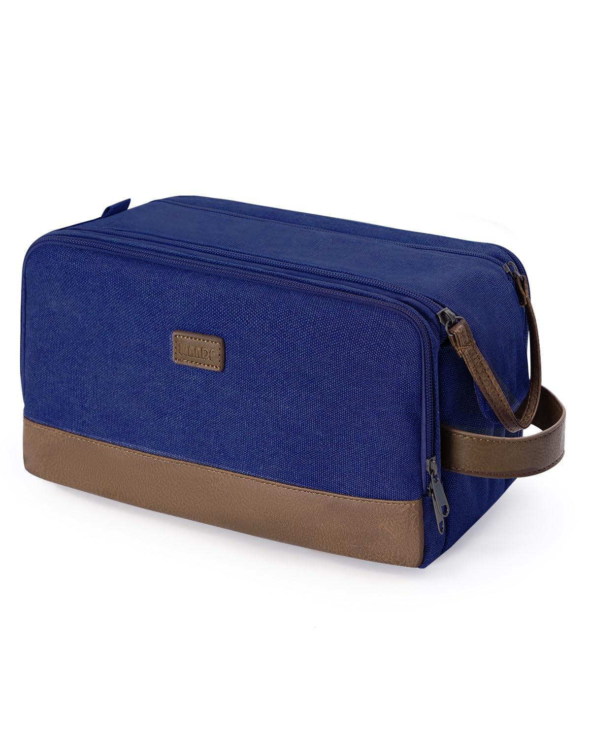 WANDF Travel Toiletry Bag for Men, Canvas Shaving Dopp Kit