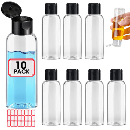 100pcs Empty 3.4 oz Travel Bottles with Flip Cap for Liquids Lotion