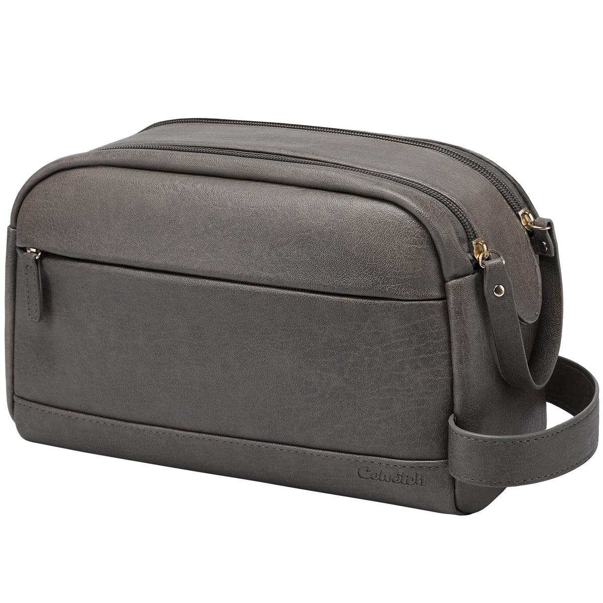 PU Leather Toiletry Bag for Men, Brown