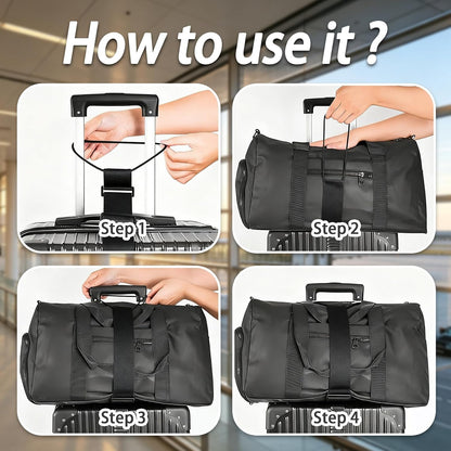 4-Pack Luggage Straps for Suitcases with 2 Connector Strap