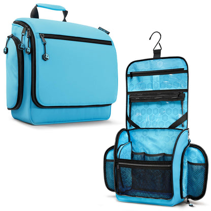 VENTURE 4TH Hanging Travel Toiletry Bag, 18 Compartments - Dark Green