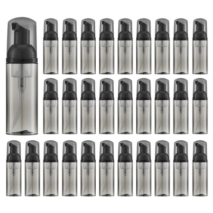 Travel Foam Pump Bottle, 2oz Small Size Foaming Soap Dispenser 30Pack Clear