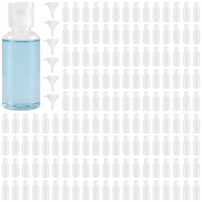 120PCS 2 Oz Clear Plastic Empty Bottles, Plastic Squeeze Bottle with Flip Cap, Refillable Portable Travel Size Bottles Bulk for Shampoo, Lotions, Liquid Body Soap