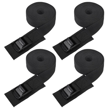 Ayaport Adjustable Lashing Straps with Buckles 1.5" x 8', 4 Pack