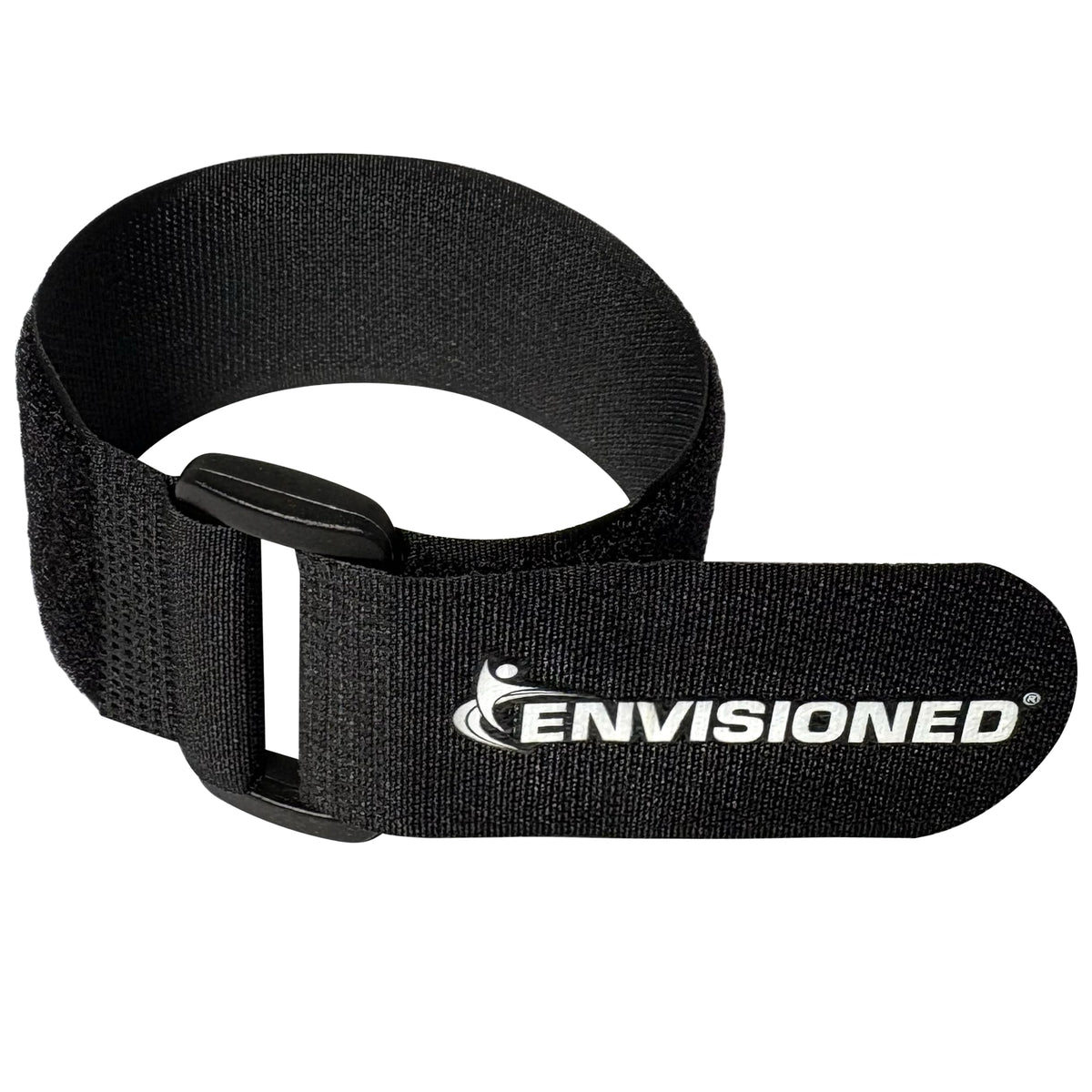 ENVISIONED Reusable Cinch Straps 2" x 40" - 6 Pack, Multipurpose Strong Gripping, Quality Hook and Loop Securing Straps (Black)