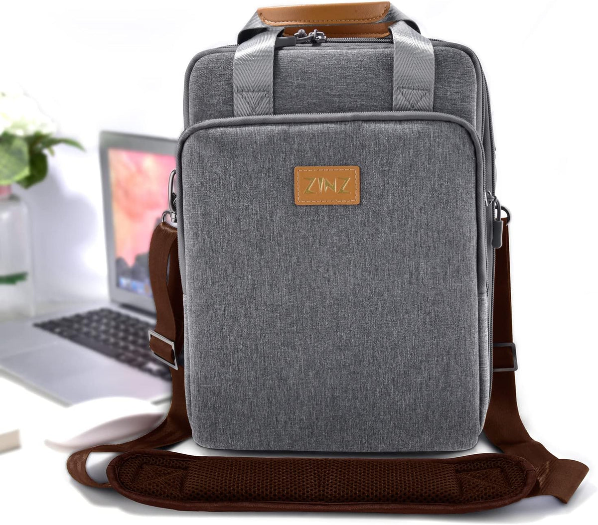 ZINZ 79 inch Shoulder Strap, Extra-thick Fixed Cushion Pad and Dual Clasps Universal Replacement Strap with Metal Swivel Hooks for Laptop Bags, Luggage Bags, Camera, Crossbody (200cm,Brown)