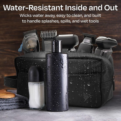 HUMMINGBIRD JetPack Toiletry Bag for Men, Premium Mens Travel Bag, Toiletry Organizer Dopp Kit, Water Resistant Shaving Bag for Toiletries and Accessories, Bathroom Organizer for Travel Essentials