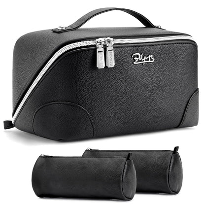 BOYATU Travel Makeup Bag Cosmetic Bags for Women: 3-Piece Make up Bag Set