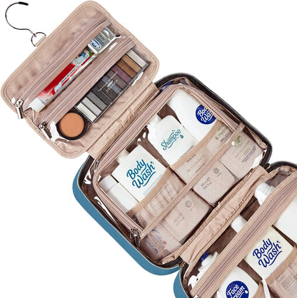 NISHEL Travel Toiletry Bag for women, Portable Hanging makeup Organizer