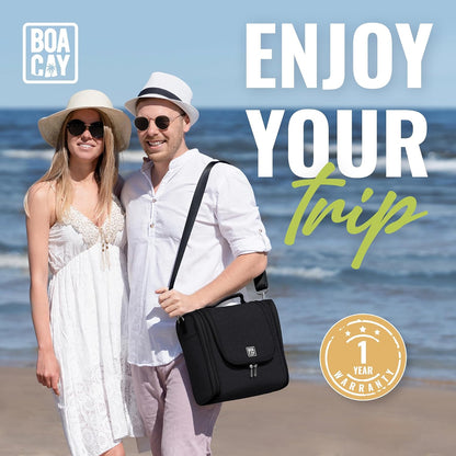 BOACAY Extra Large Hanging Travel Toiletry Bag for Women and Men, Makeup Bag