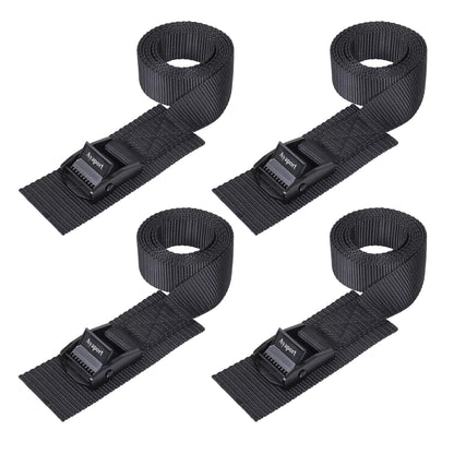 Ayaport Adjustable Lashing Straps with Buckles 1.5" x 8', 4 Pack