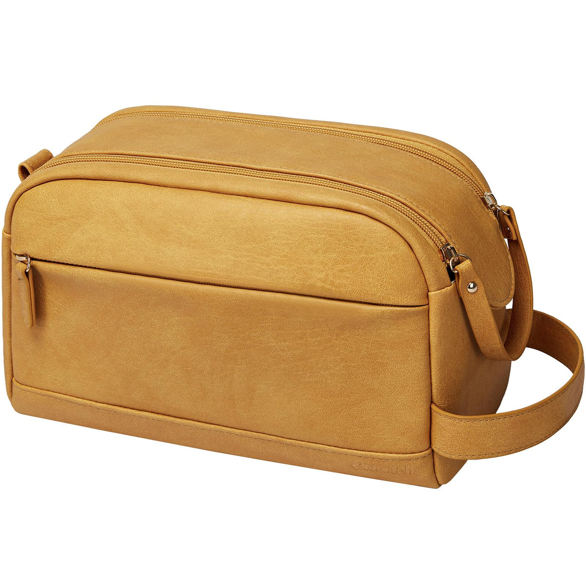 PU Leather Toiletry Bag for Men, Brown