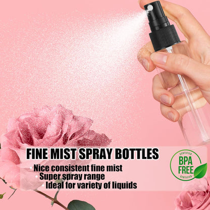 100Pack 2oz Spray Bottles 60ml Small Spray Bottle Bulk Fine Mist Sprayer