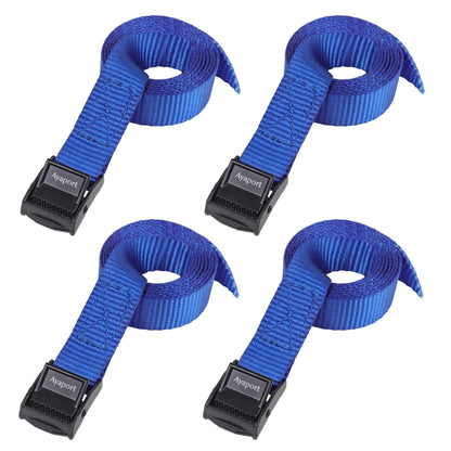 Ayaport Adjustable Lashing Straps with Buckles 1.5" x 8', 4 Pack
