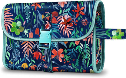 FINTIE Portable Toiletry Cosmetic Travel Bag Hanging Makeup Organizer