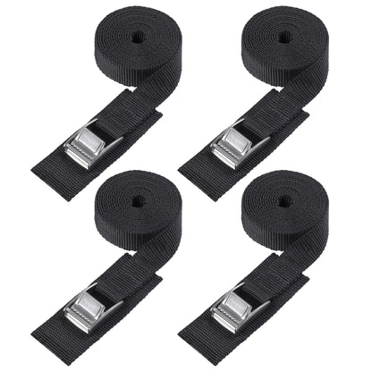 Ayaport Adjustable Lashing Straps with Buckles 1" x 6', 4 Pack