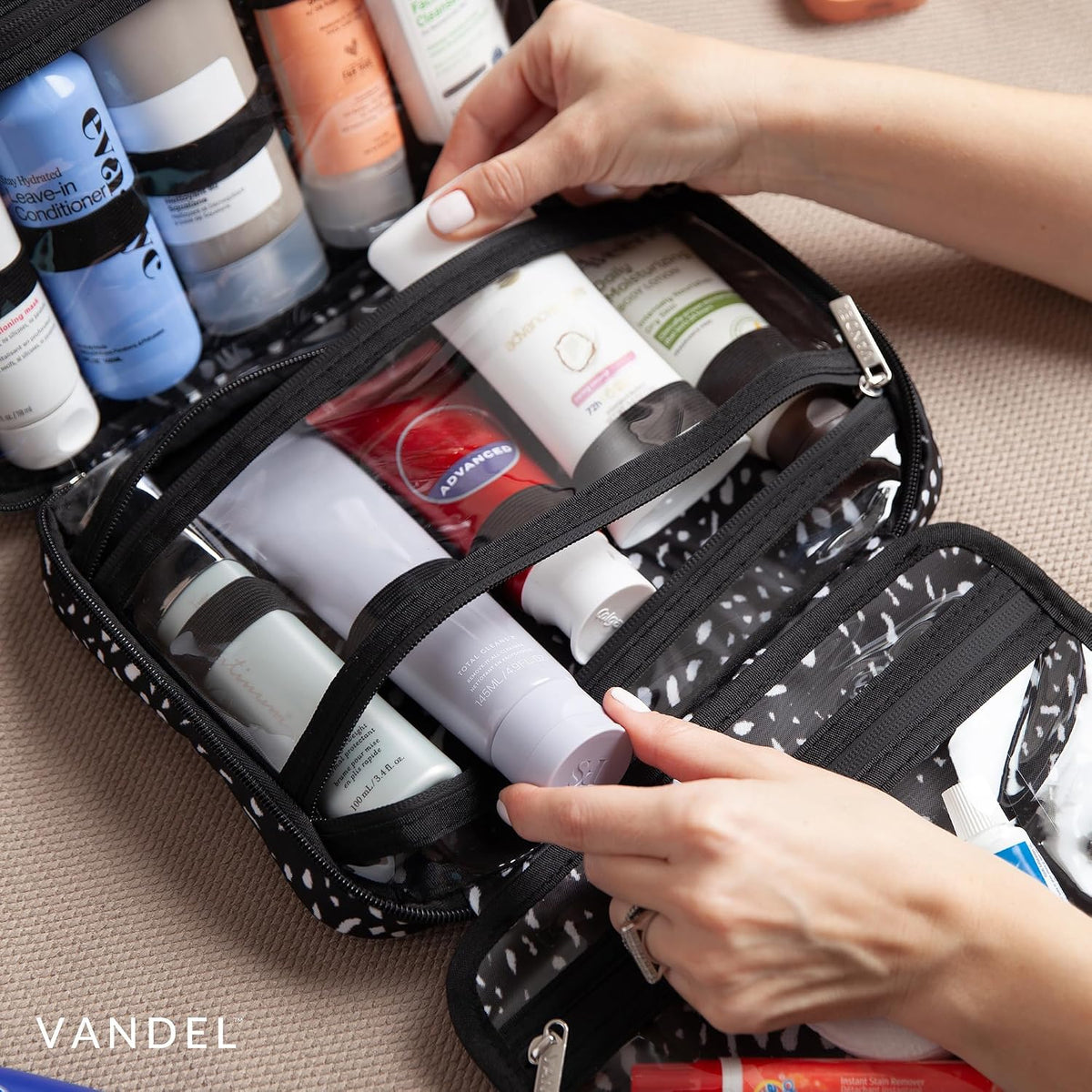 VANDEL Waterproof Hanging Toiletry Bag [TSA-Approved] Cosmet Travel Bag