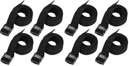 Ayaport Adjustable Lashing Straps with Buckles 1.5" x 8', 4 Pack