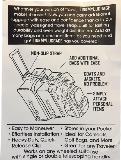 Travel Straps – Adjustable Luggage Straps for Suitcases, Heavy-Duty Buckle Belt to Secure & Connect Bags, Travel Accessories for Carry-Ons & Checked Luggage (2 Pack)