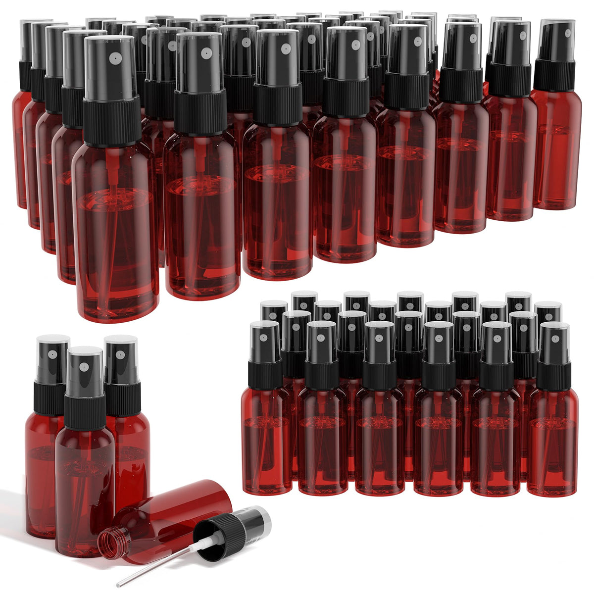 100Pack 2oz Spray Bottles 60ml Small Spray Bottle Bulk Fine Mist Sprayer