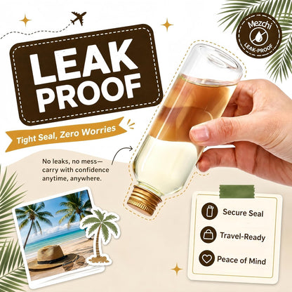 60 Pack 3.4 oz Leakproof Plastic Travel Bottles with Gold Screw Caps
