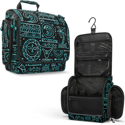 VENTURE 4TH Hanging Travel Toiletry Bag, 18 Compartments - Dark Green