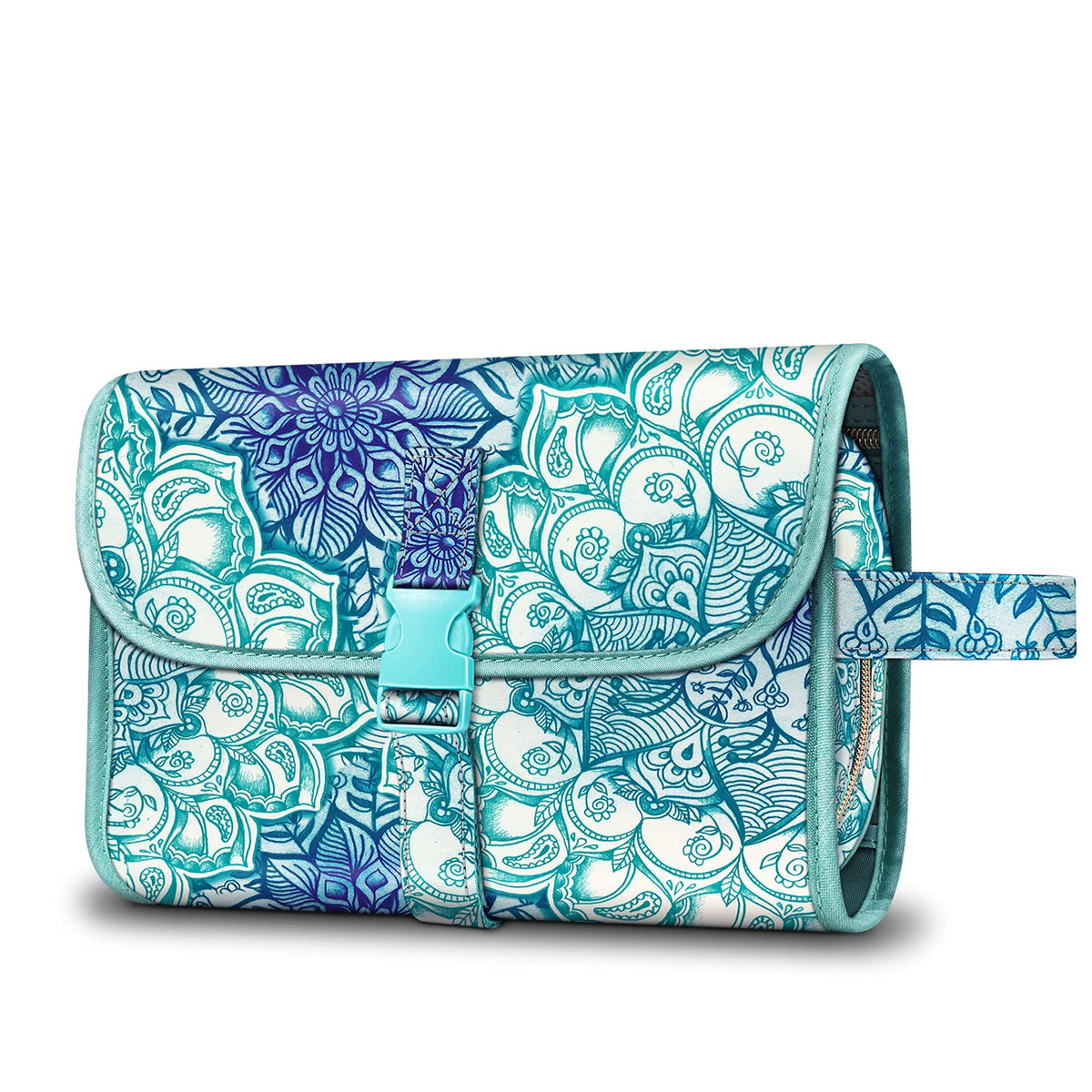 FINTIE Portable Toiletry Cosmetic Travel Bag Hanging Makeup Organizer