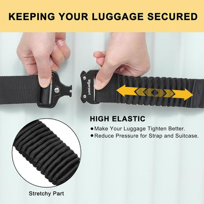 Vigorport Luggage Straps for Suitcases, Heavy Duty Luggage Belt Strap