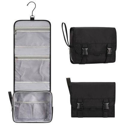 Relavel Hanging Toiletry Bag for Men Women, Water-Resistant Toiletries Bag