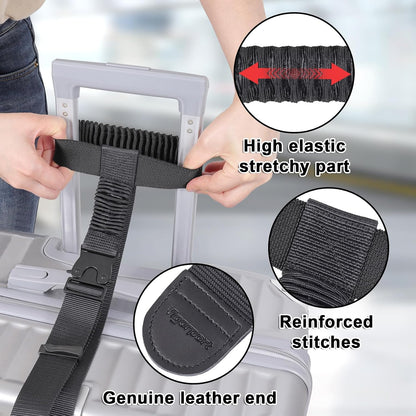 Vigorport Luggage Straps, Stretchable Luggage Connector Strap for Suitcase