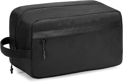 Vorspack Water Resistant Travel Toiletry Bag for Men Women - Large & Black