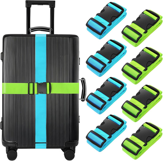 BILIONE Luggage Straps for Suitcases,79" Long Adjustable Luggage Belts