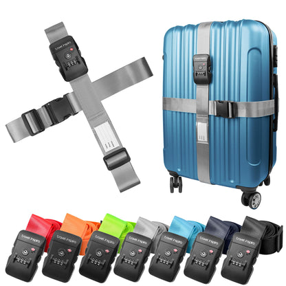 Travel Inspira TSA Approved Luggage Straps 2 Pack Suitcase Belt
