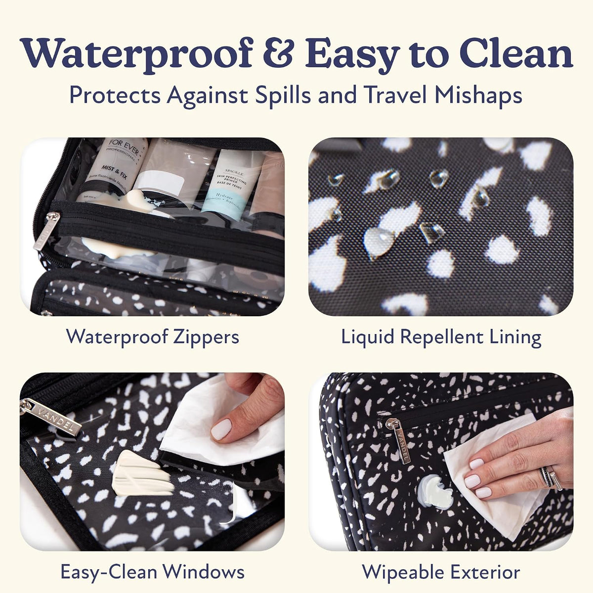 VANDEL Waterproof Hanging Toiletry Bag [TSA-Approved] Cosmet Travel Bag