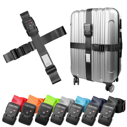 Travel Inspira Heavy Duty Luggage Straps with TSA Lock