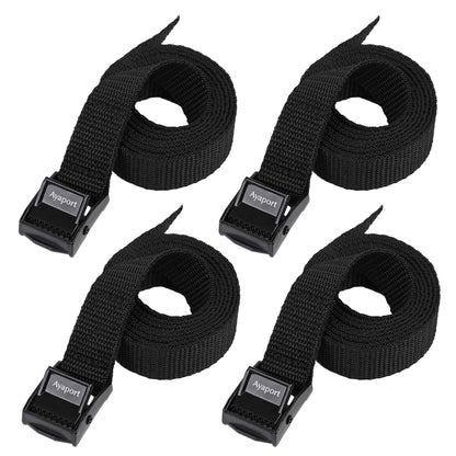 Ayaport Adjustable Lashing Straps with Buckles 1.5" x 8', 4 Pack