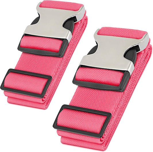 Hero Luggage Straps for Suitcases (2-Pack), Heavy-Duty Adjustable Bag Belts