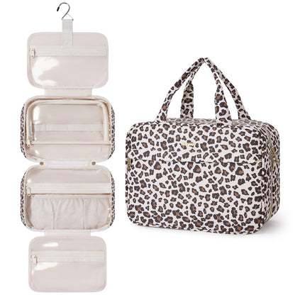 Narwey Hanging Travel Toiletry Bag for Women, Cosmetic Makeup Bag Organizer