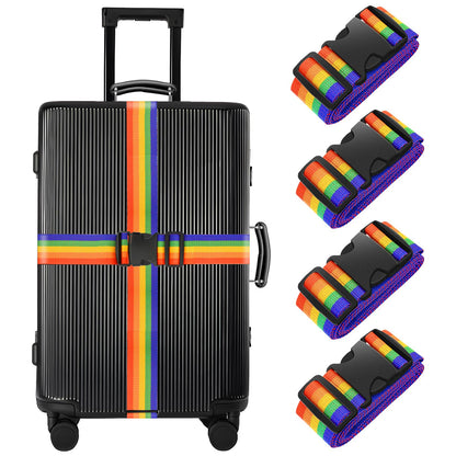 BILIONE Luggage Straps for Suitcases,79" Long Adjustable Luggage Belts