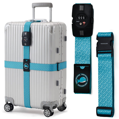Travelkin Luggage Straps TSA Approved, Suitcase Straps with TSA Lock